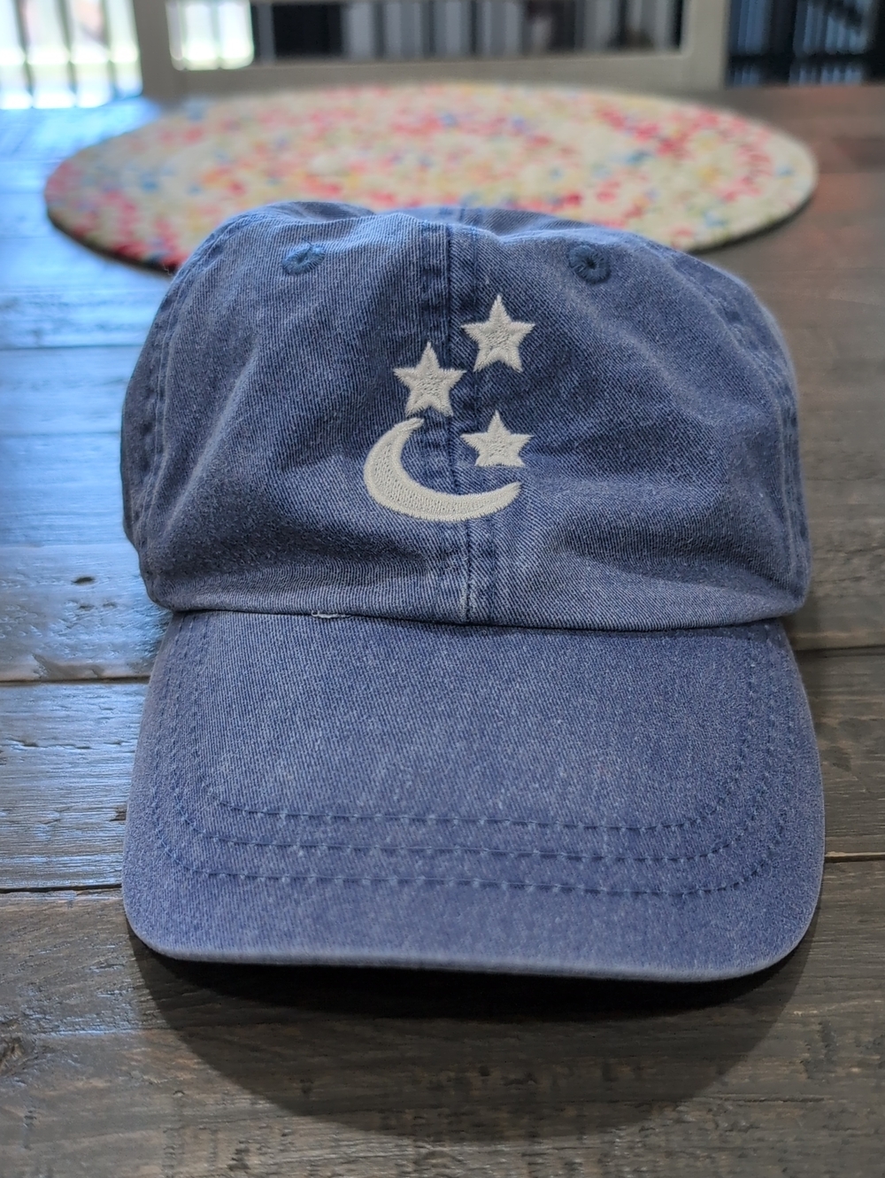 Adams Blue Cap with White Moon & Stars